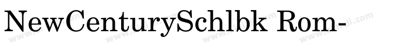 NewCenturySchlbk Rom字体转换 NewCenturySchlbk Rom字体转换
